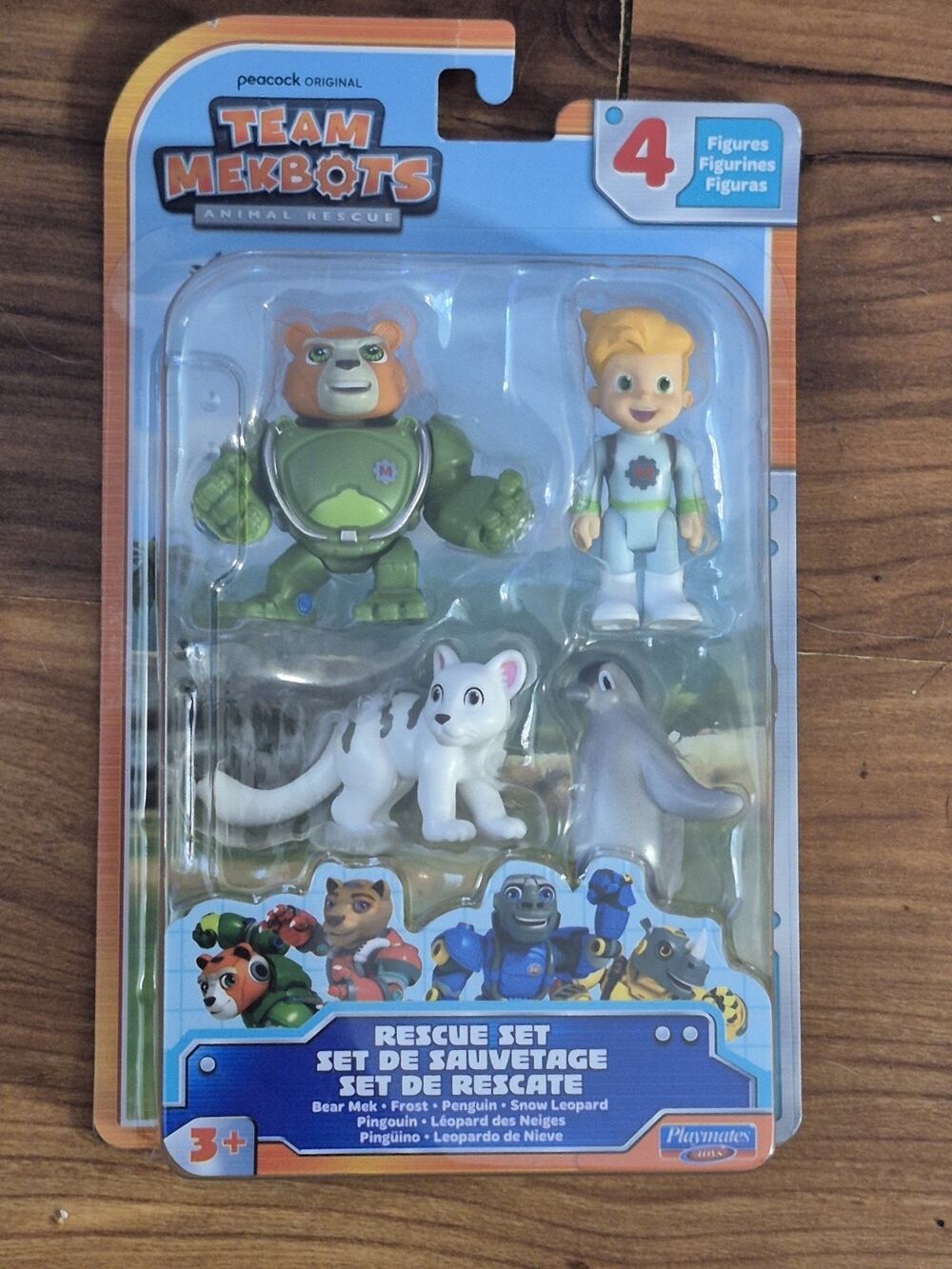 Team Mekbots Rescue Set Bear Mek Frost Pentuin & Snow Leopard Mini Figures S33